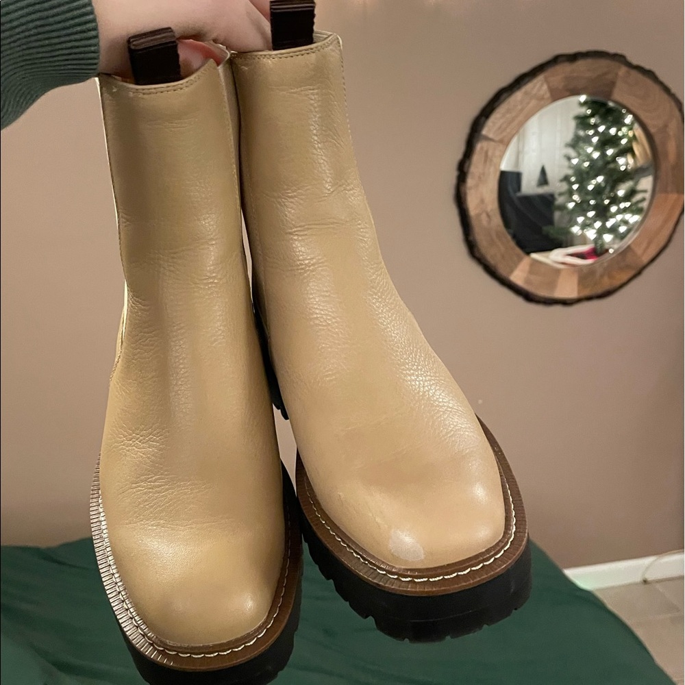 Sam Edelman Laguna Boot Sesame Leather